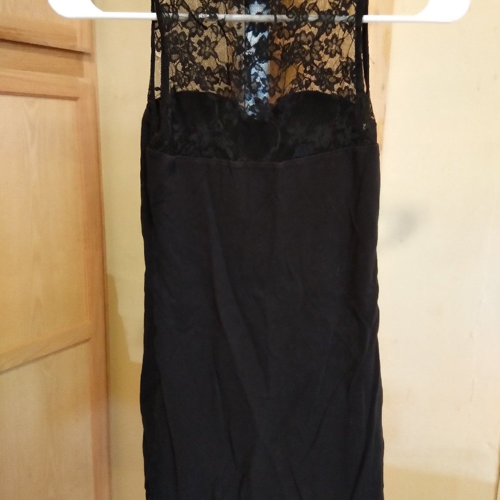 H&M WOMEN'S BLACK LACE TOP DRESS - Picture 4 of 7